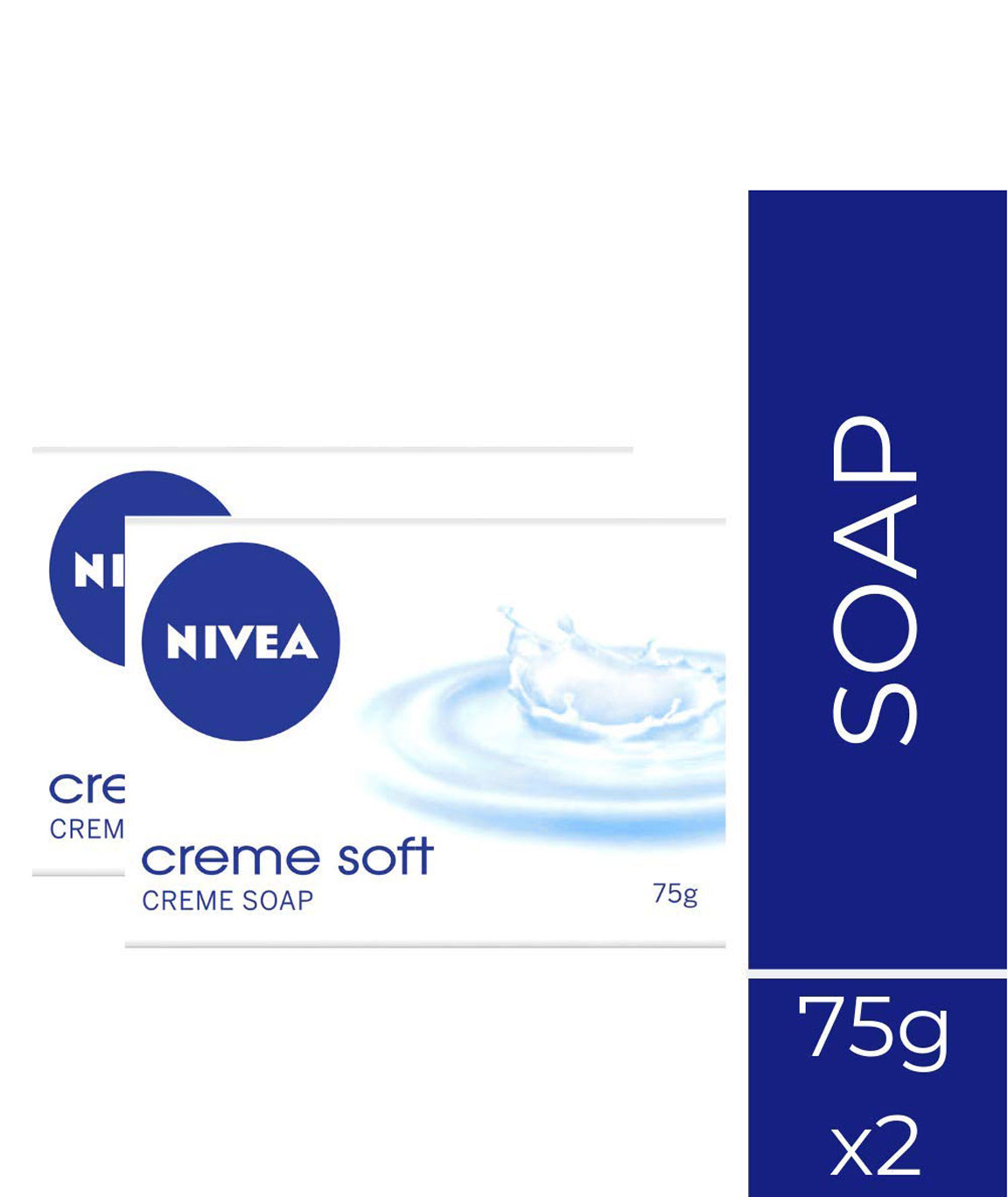 Nivea Crme Soft Soap, 75gm (Pack of 2)