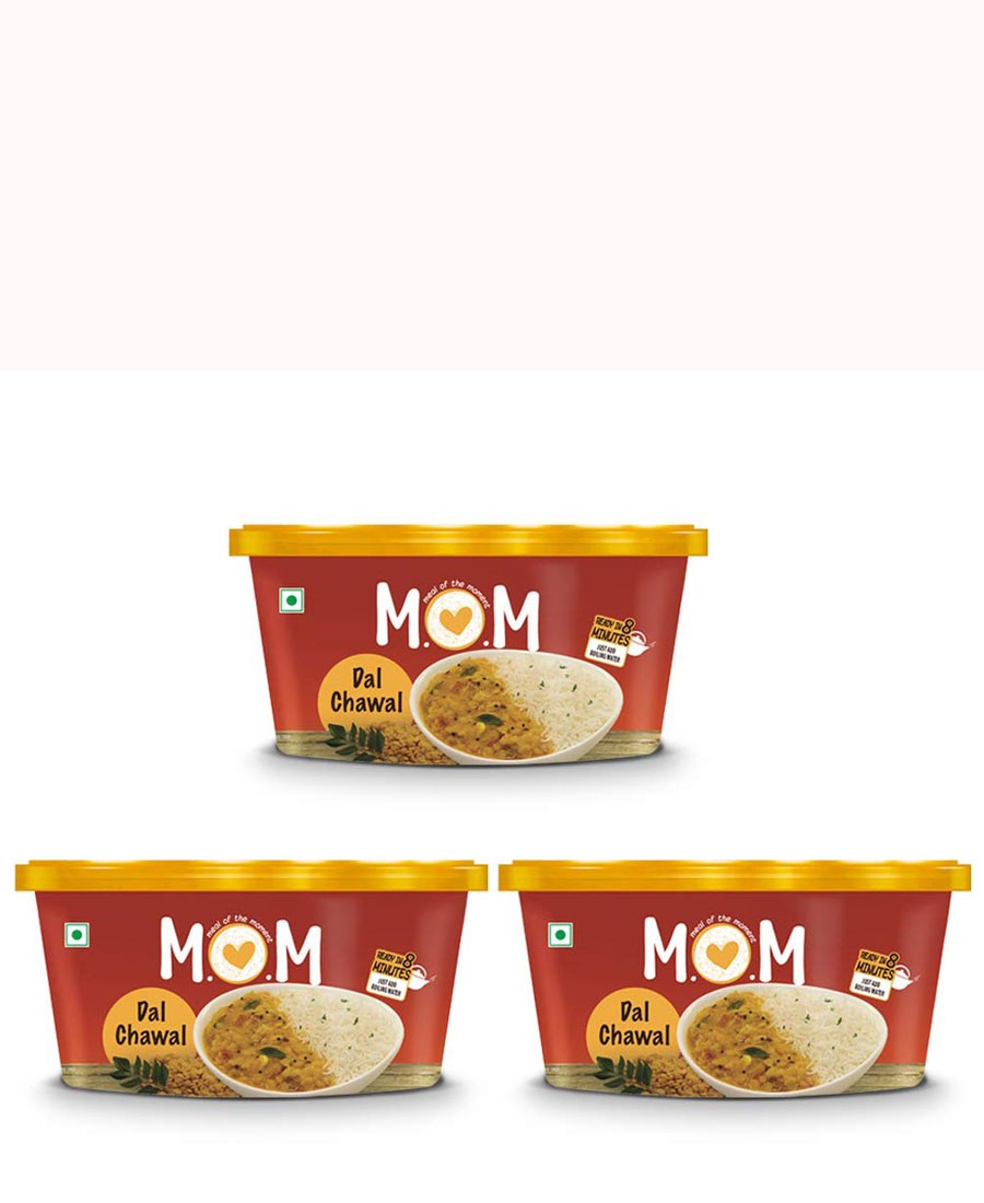 Moms Dal Chawal Tube 90gm(pack of 3)