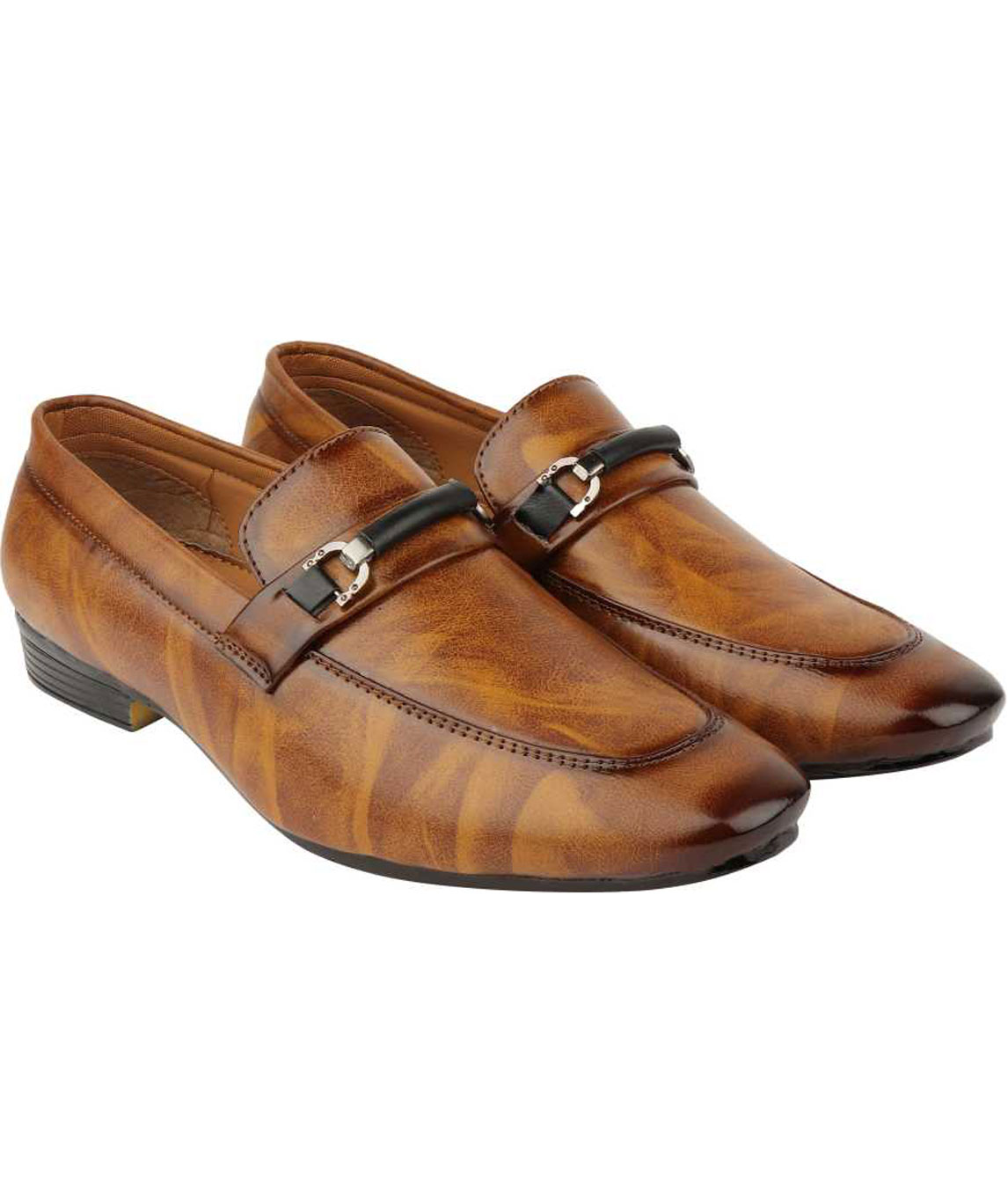 LOAFER-BUCKLE LOAFERS FOR MEN (TAN)