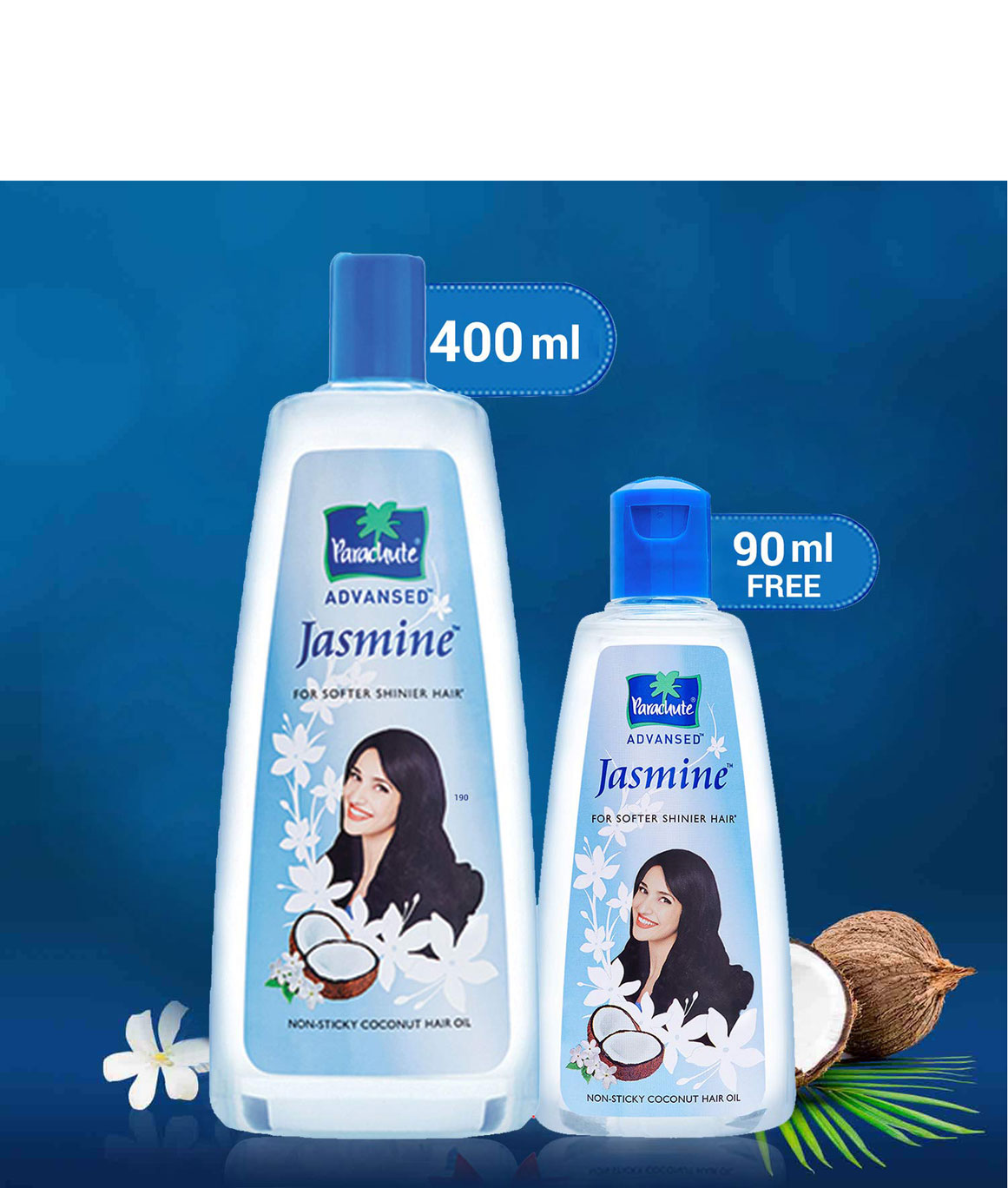 Buy Parachute Advansed Jasmine Coconut Non-Sticky Hair Oil 90 ml