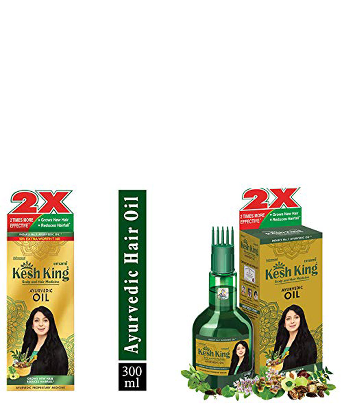 Kesh King Kesh King Ayurvedic Scalp And Hair Oil 300 Ml And Kesh King Ayurvedic Scalp And Hair 8735