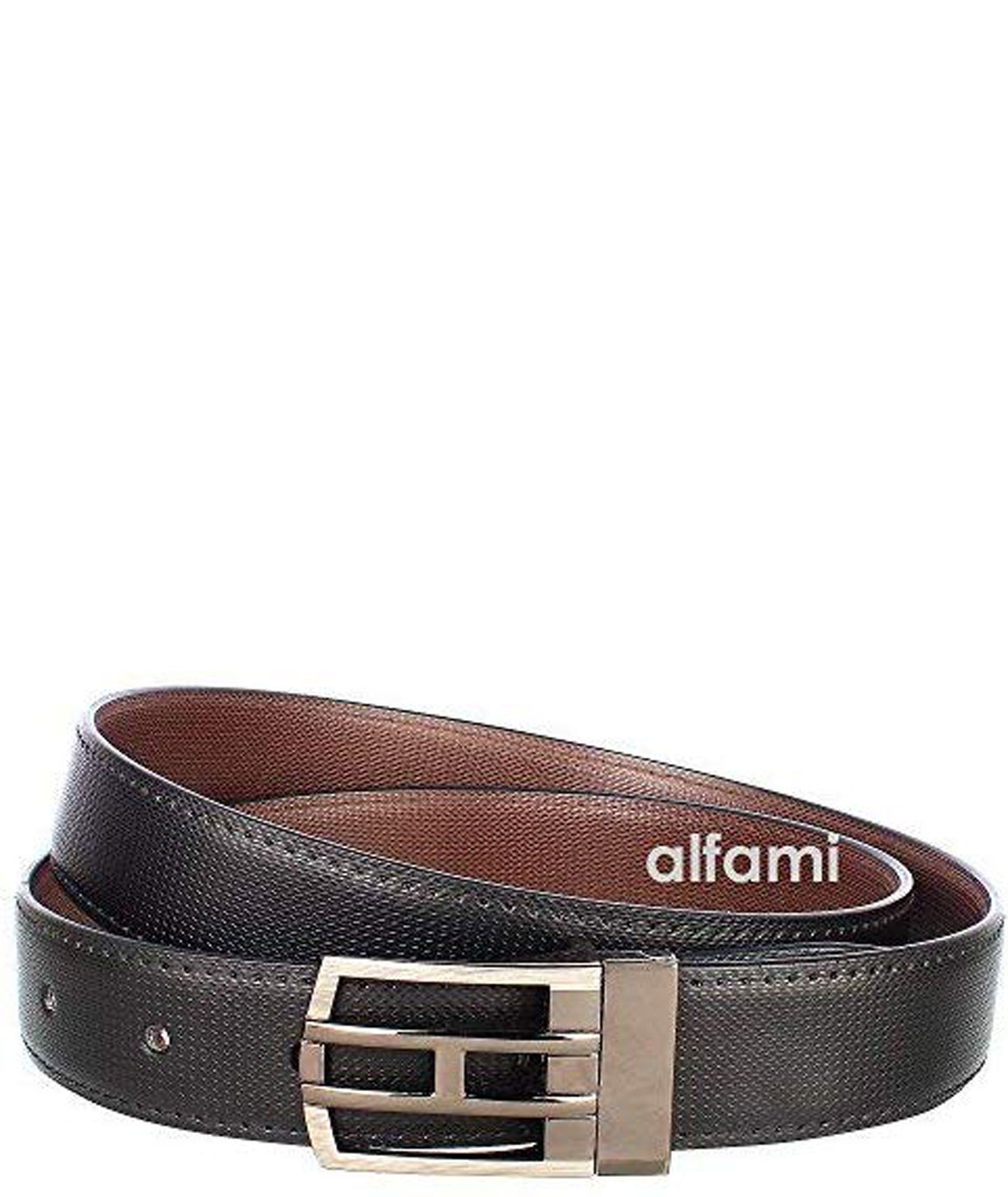 Belt Casual Hombre monograma Doble Faz Orion Havana Size L