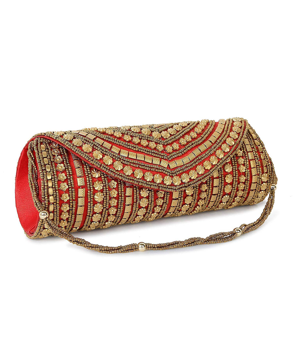 Buy online Beige Embellished Silk Box Clutch from bags for Women by  Anekaant for ₹2559 at 20% off | 2024 Limeroad.com