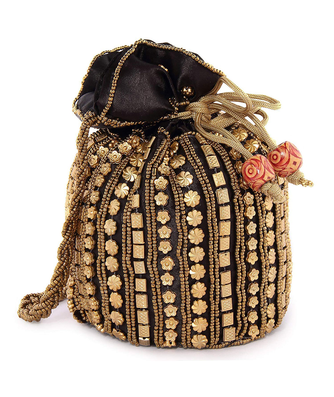 DN Enterprises Party Wear Potli Bag Bridal Potli For Women black