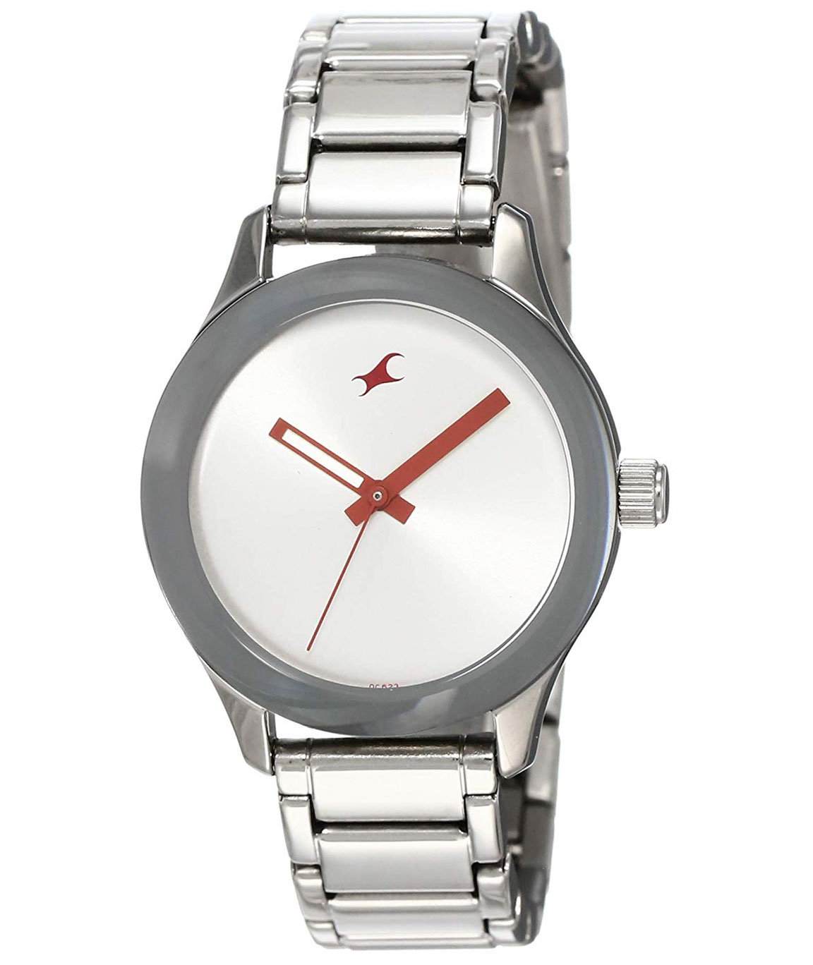 Fastrack Monochrome Analog Red Dial Women`s Watch