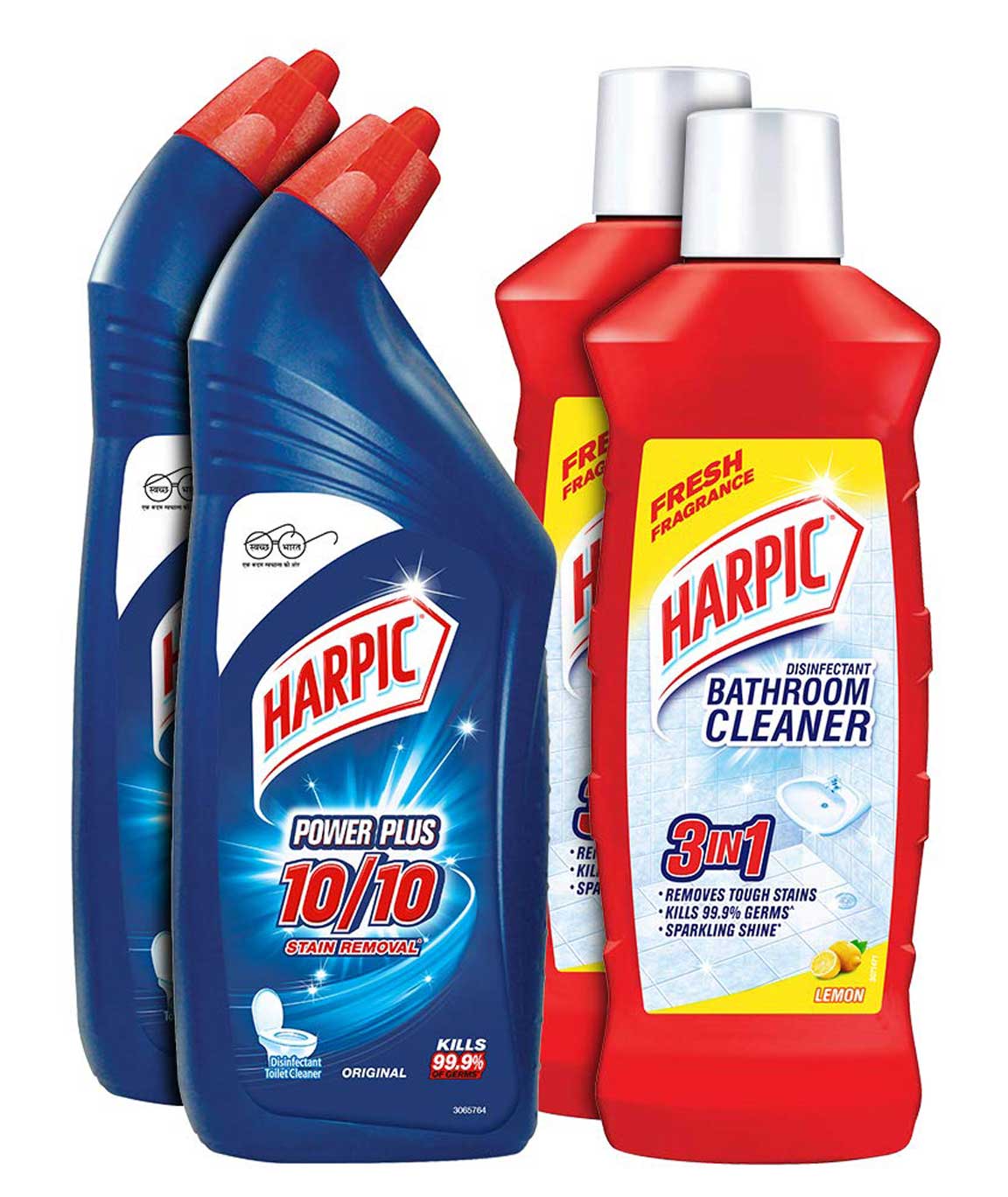Harpic Power Plus 10X Original Cleaner Kill 99.9% Bacteriea Pack