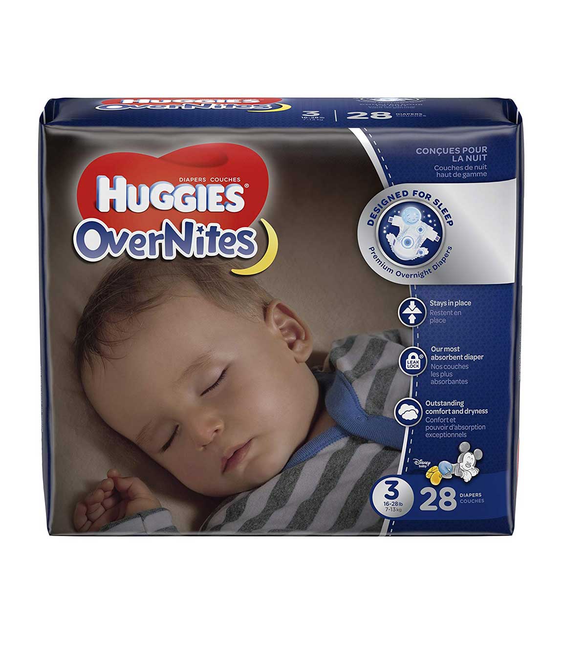 Huggies overnites best sale diapers size 3