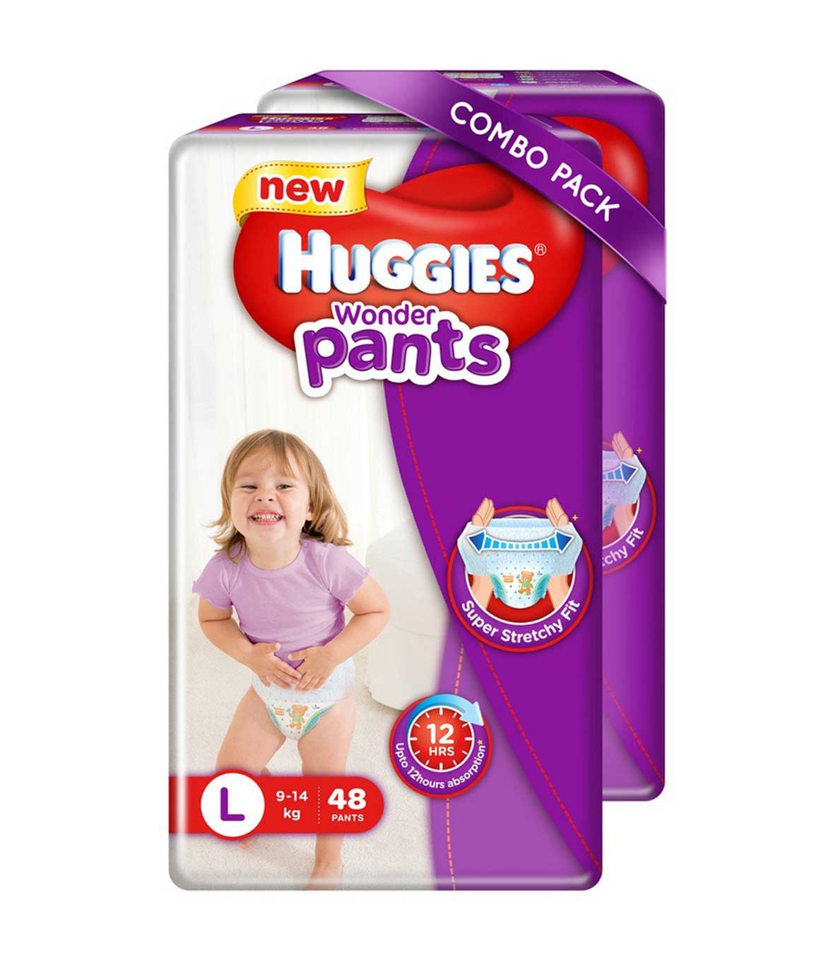 Buy Huggies Complete Comfort Wonder PantsLarge L Size Baby Diaper Pants42  count914 Kg with 5 in 1 Comfort Online at Best Prices in India   JioMart