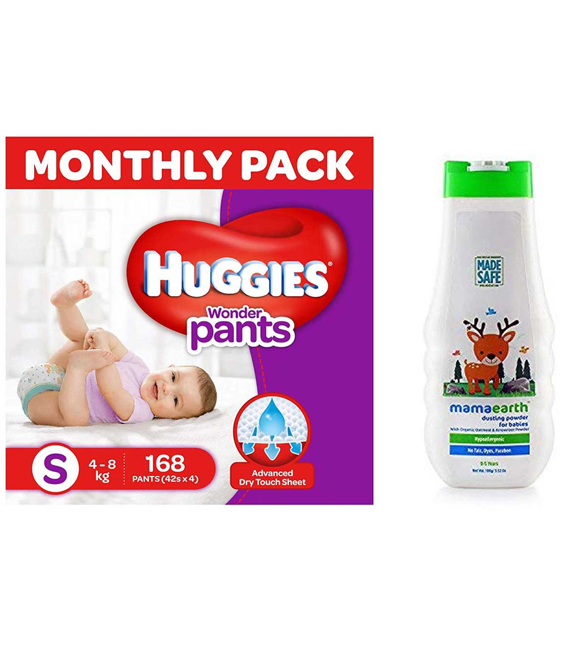 huggies wonder pants small size diapers monthly pack 168 count mamaearth dusting powder with organic oatmeal arrowroot powder 150g 22