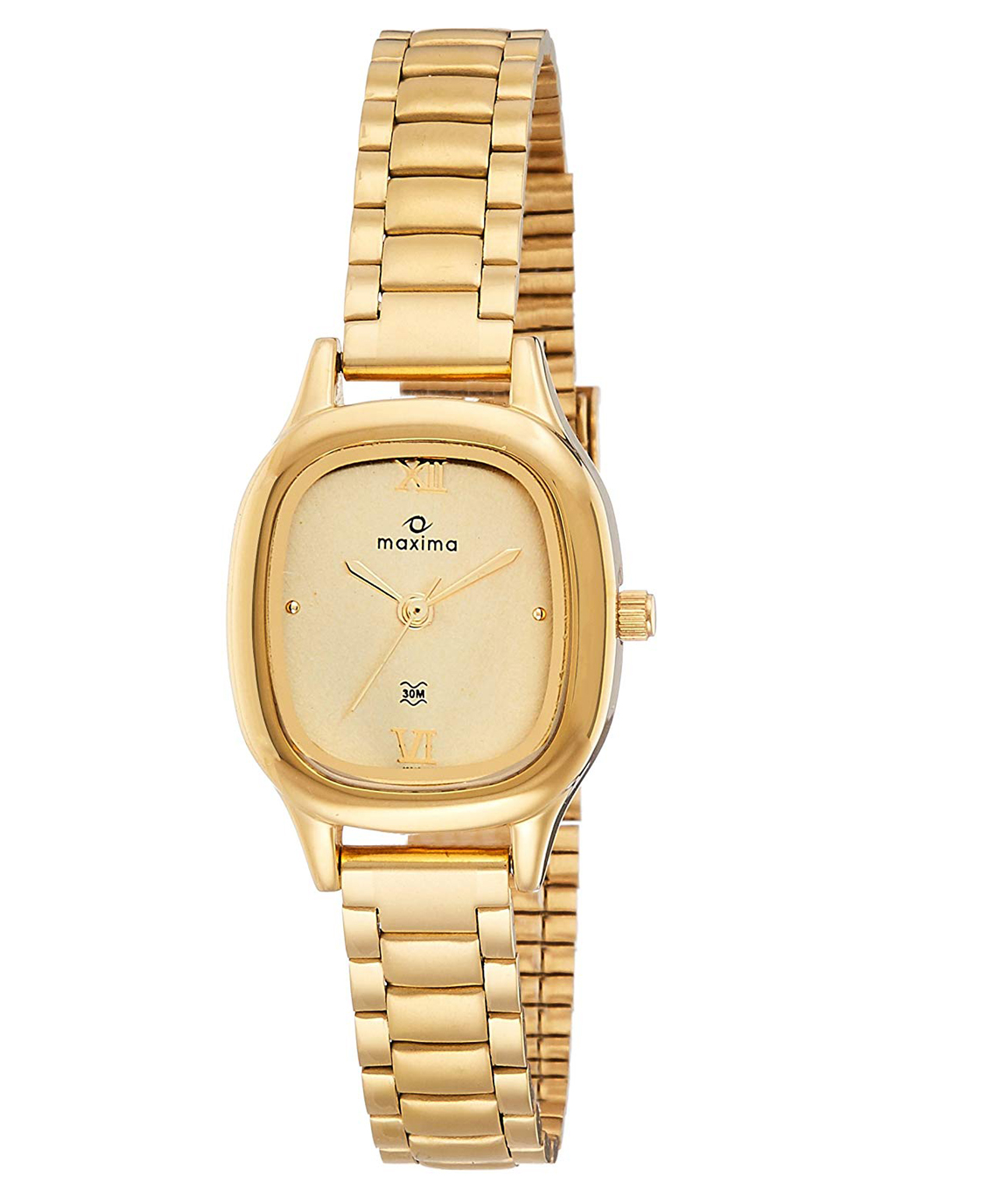 Maxima watch best sale golden colour