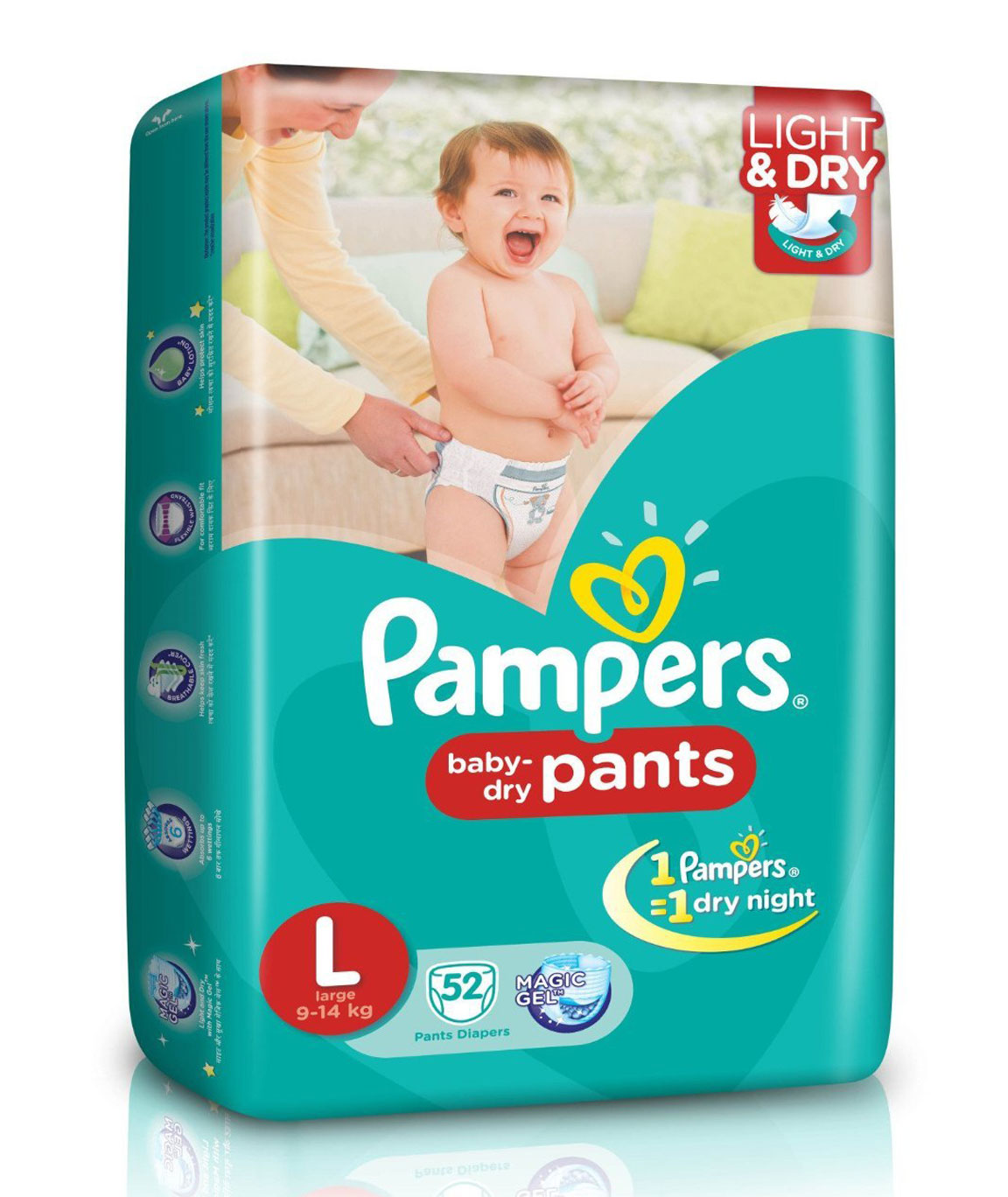 Buy LuvLap Baby Diaper Pants - Up To 12 Hours Protection, Anti-Rash, Soft  As Cotton, L Online at Best Price of Rs 93.06 - bigbasket