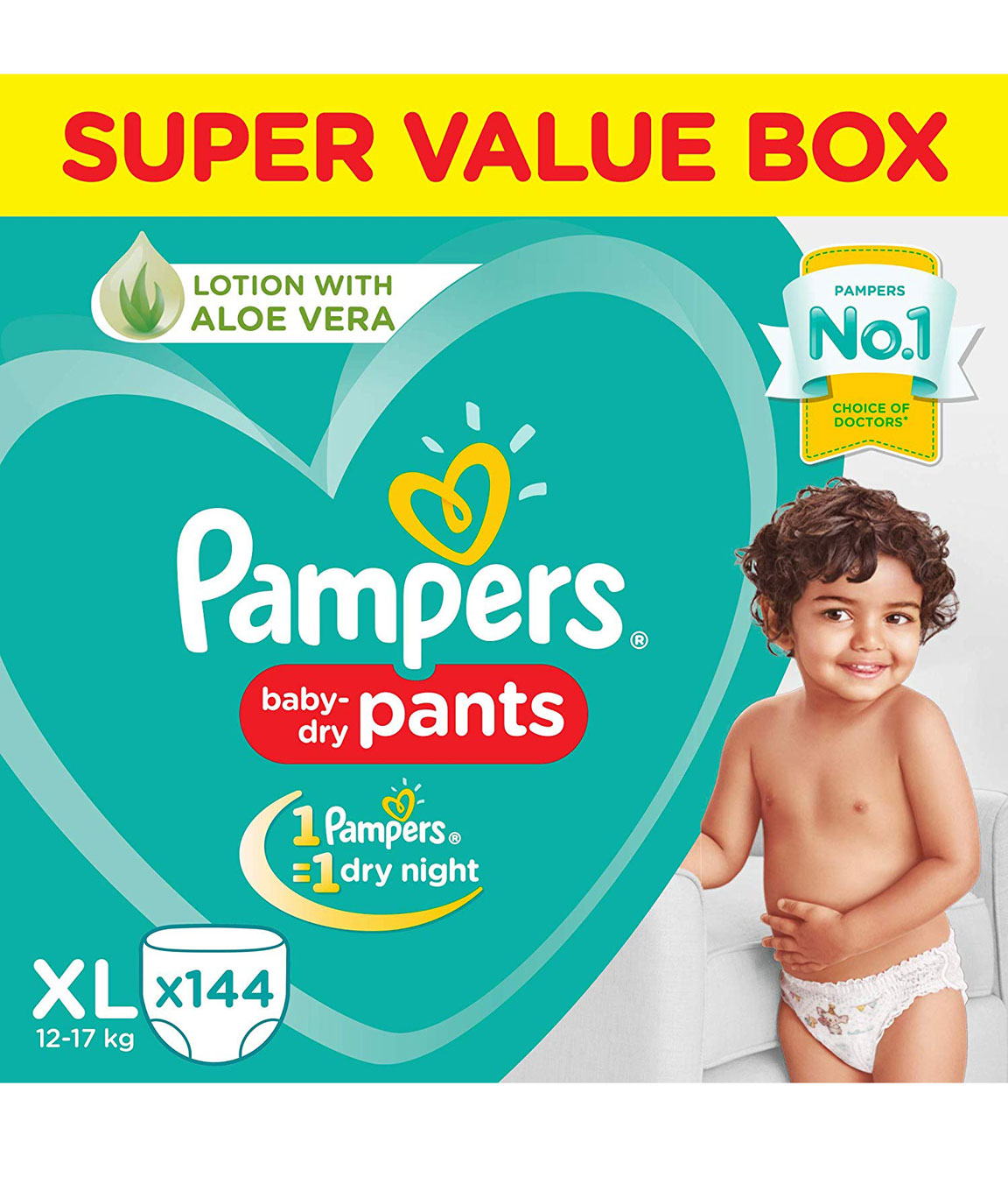 Little Angel Extra Dry Baby Pants Diaper Extra Large XL Size 42 Count  Super Absorbent Core Up to 12 Hrs Protection Soft Elastic Waist Grip   Wetness Indicator Pack of 1 Over 12kg