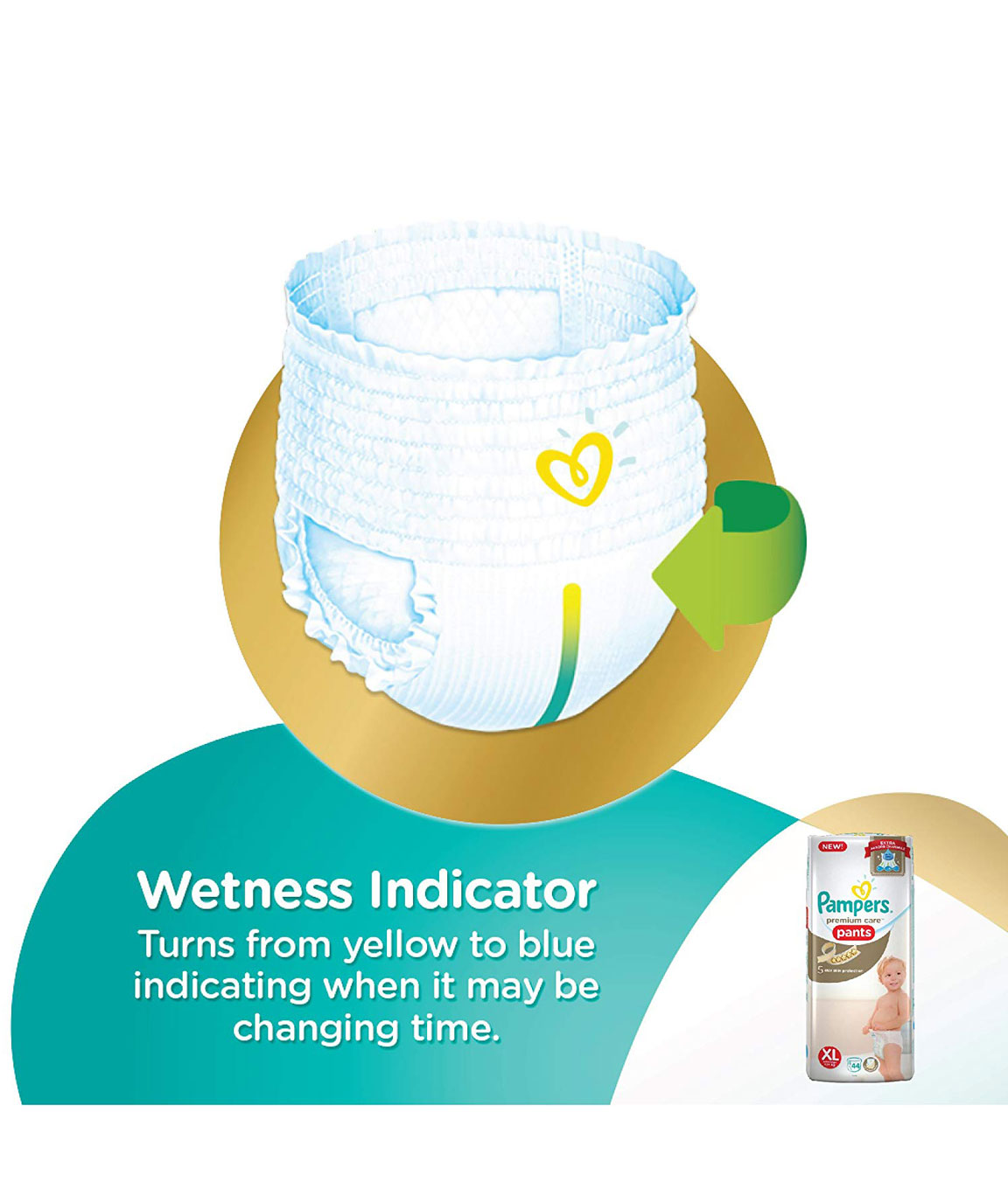 Buy Pampers Taped Baby Diapers, Medium, (MD), 66 count & Pampers Premium  Care Pants, Large size baby diapers (LG), 44 Count, Softest ever Pampers  pants Online at Low Prices in India - Amazon.in