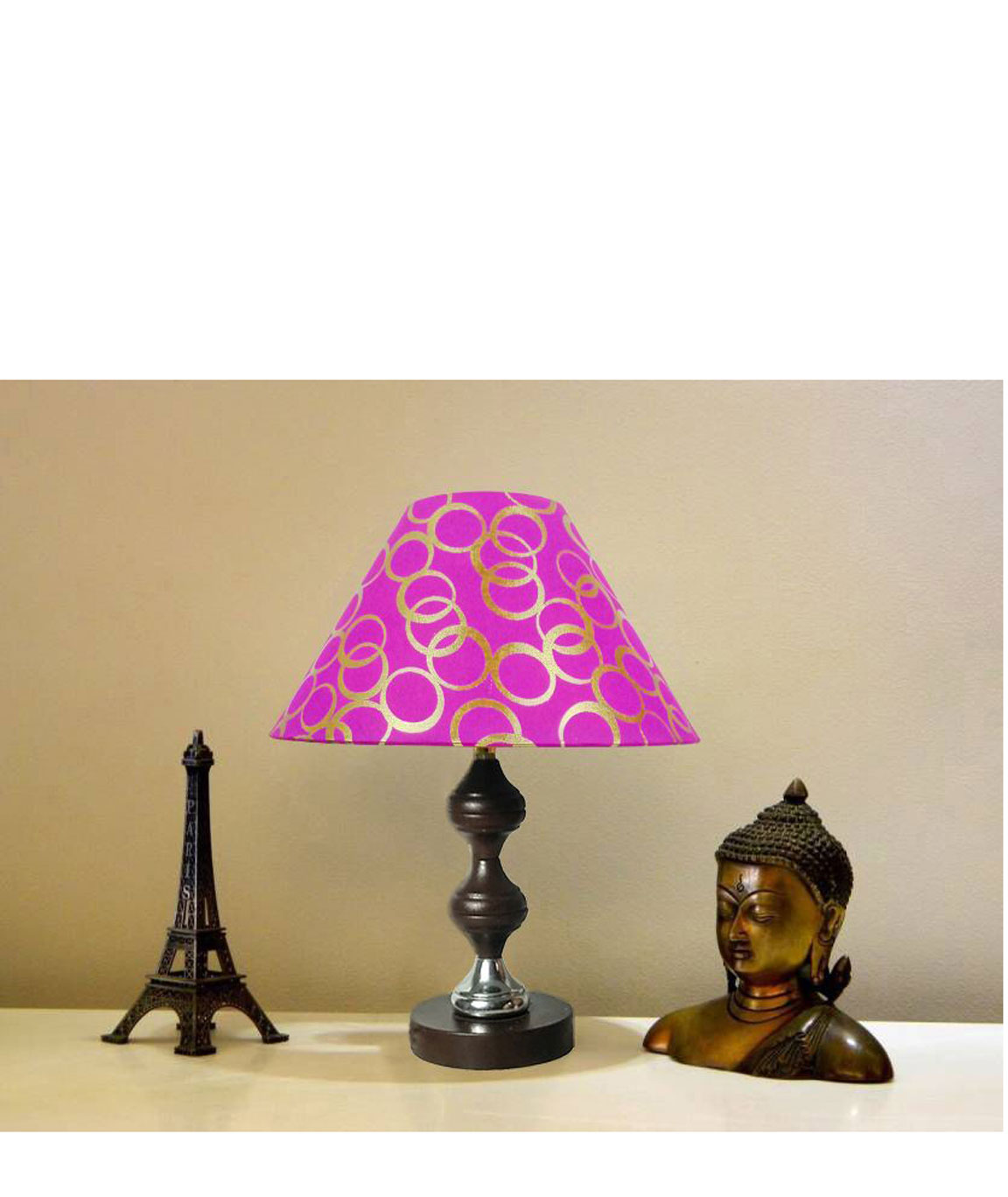 hand painted floral Conical Trapezoidal table lamp – rangreli