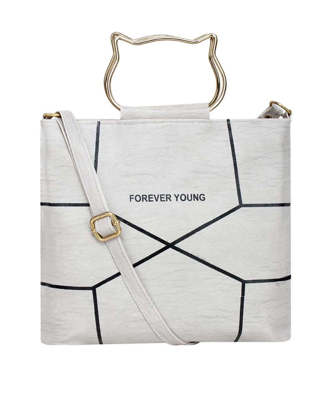 Buy Forever Young F5-832 Letherette Sling Bag for Women Peach at Amazon.in
