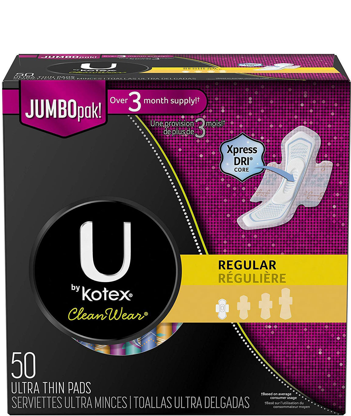 Buy U By Kotex Designs Pads Ultra Thin Regular online at