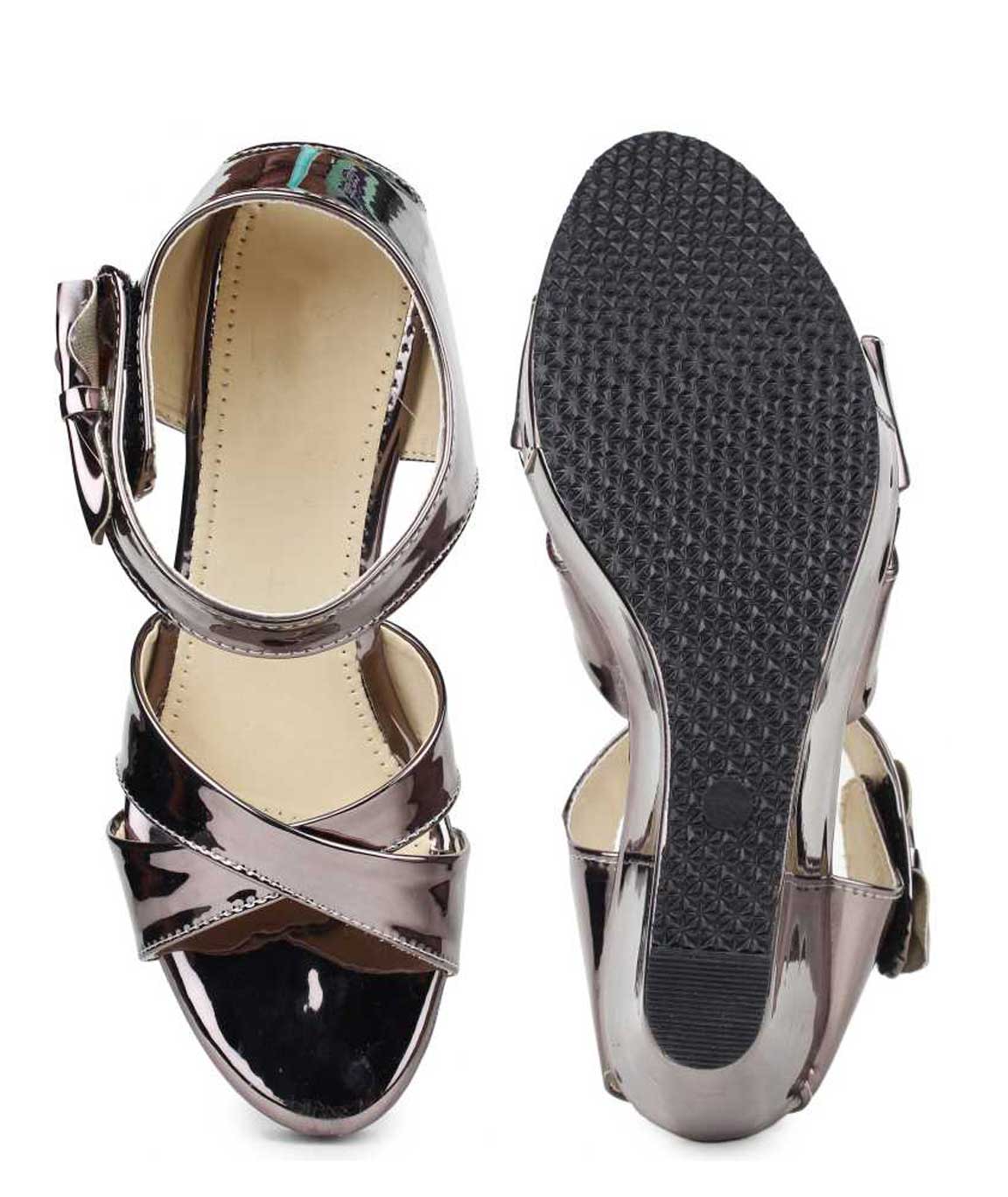 Buy Racecourse Women's Tiic Fashion Sandal Heel Barmish - (Copper, 3) at  Amazon.in