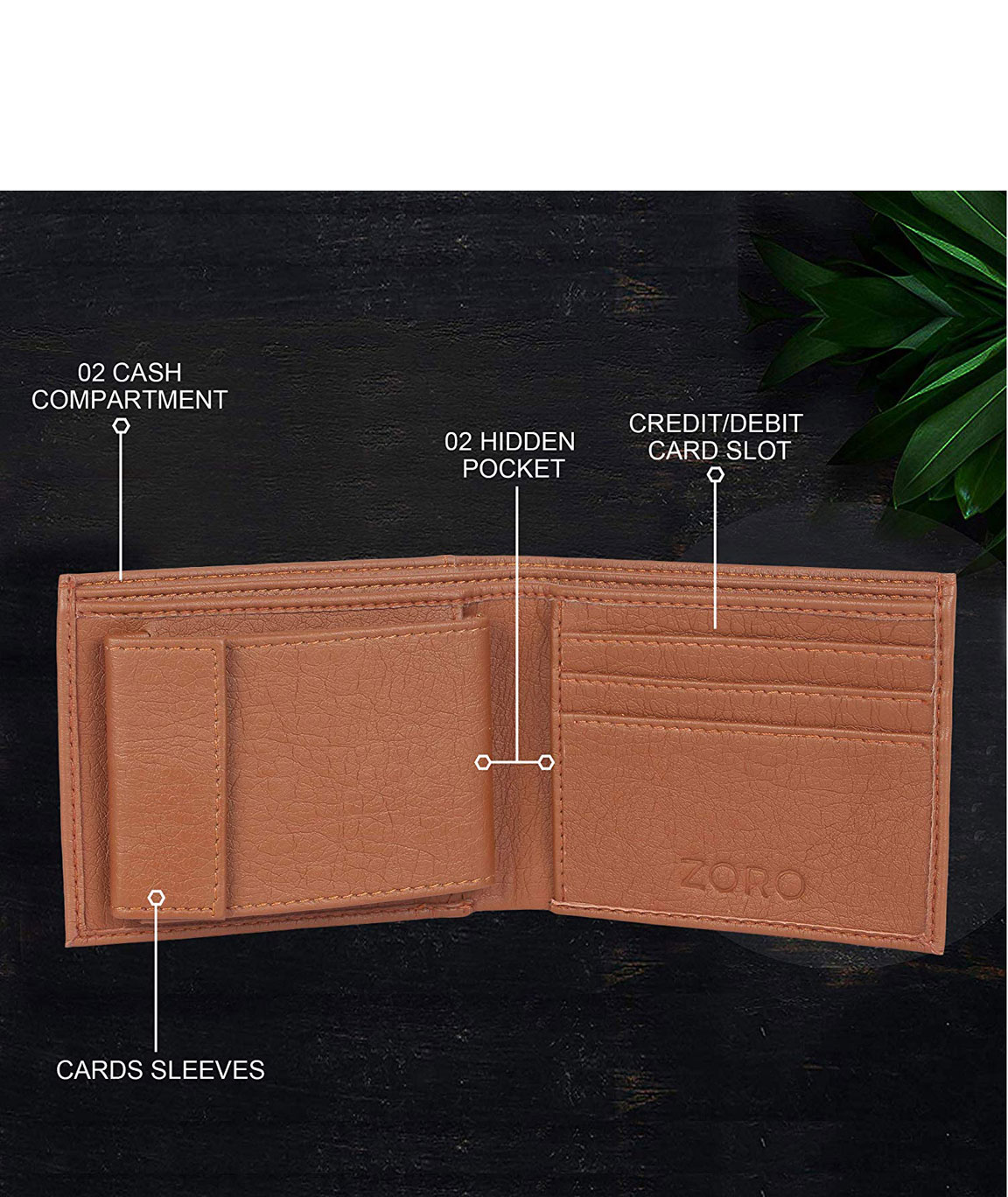 SOATUTO Men's Leather Slim Spring Money Clip Wallet Front Pocket Credit  Card Case Holder (Brown) - Walmart.com